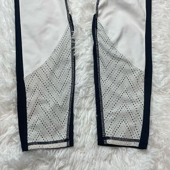 Athleta Precision Leggings High Rise Black White Mesh Compression Sz Small Tall - Picture 3 of 12